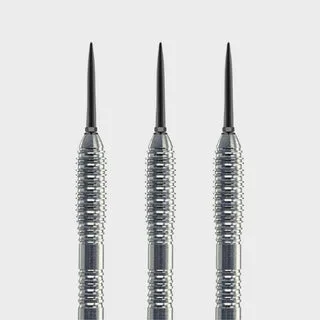 Steel Dart Barrel Tropfen Grip2 V1 - Silber / 21g