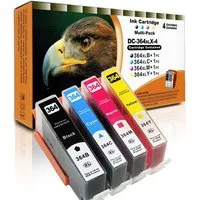 Tonerkartusche Kompatibel HP 364XL Multipack 4-Farben (Schwarz, Cyan, Magenta, Gelb), (Set)