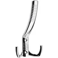 SO-TECH® Garderobenhaken JASMIN, Lochabstand 32 mm (1 St), groß (H x B x T: 143 x 76 x 67 mm), Chrom poliert
