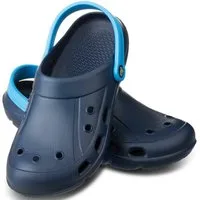 Aqua Speed LORA Damen Schwimmbad-Clogs – Soft & rutschfest 39 Navy Clog Flexibler Fersenriemen – Verstellbarer Sitz für sicheren Halt