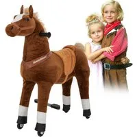 miweba Reitpferd Pony Amadeus Large, Spielpferd, ab 5 Jahren, integrierte Lenkung
