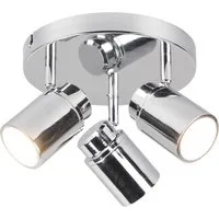 TRIO Leuchten LED Deckenstrahler, Dimmfunktion, LED wechselbar, Warmweiß, Badezimmer-lampen Decke, Bad-lampen für Gäste WC Licht-spots, Ø20cm