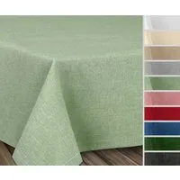 Beautex Tischdecke Fleckenabweisende bügelfreie Tischdecke mit Lotuseffekt, Leinenoptik (1-tlg)