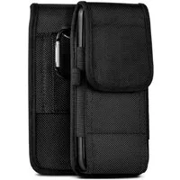 moex Handyhülle für Samsung Galaxy A26 5G Handytasche Agility Case Schwarz 6,56 Zoll, Handy Gürteltasche Outdoor Hülle Gürtel Nylon Schutzhülle Karabiner