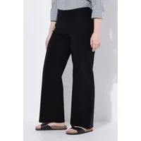Ulla Popken Funktionshose Bengalinhose Mary weites Bein Elastikbund Stretch