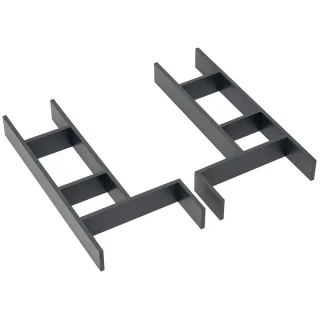 Neutrale Artikel Kosmetikeinsatz Set 3, lavagrau, 050-TSS-413-2 050-TSS-413-2