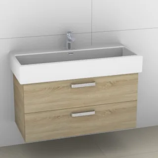 Artiqua 415 Waschtischunterschrank für Living City 818437 Castello Eiche quer NB, 415-WU2L-L11-7136- 415-WU2L-L11-7136-426