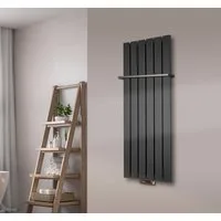Szagato Badheizkörper BADHEIZKÖRPER Design Peking 2 120x47cm 799 Watt anthrazit (1 HH 15mm), 5 Jahre Garantie, Made in Germany
