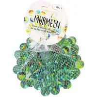 Krüger & Gregoriades Spiel Murmel Set mit 80+1 Glasmurmeln im Netz