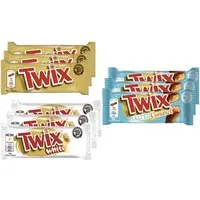 Twix Süßigkeit Twix Schokoriegel Mix 3x Original, 3x Salted Caramel, 3x White
