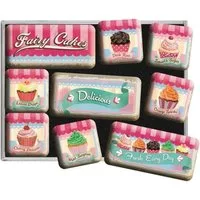 Nostalgic-Art Magnet 9tlg. Magnetset - Home & Country - Fairy Cakes