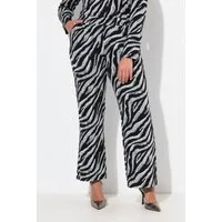 MIAMODA Schlupfhose Hose Color Zebramuster Elastikbund.