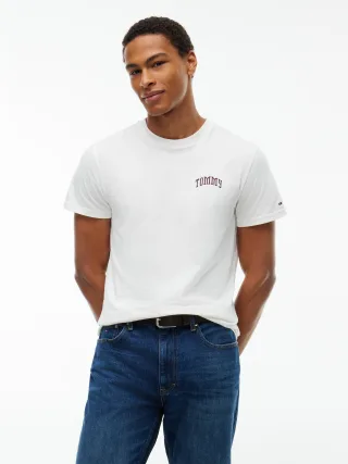 Tommy Jeans (PVH Group) - TJM SLIM TOMMY TEE EXT Off White - Gr. - M