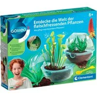 Clementoni® Experimentierkasten Galileo, Entdecke die Welt der fleischfressenden Pflanzen, Made in Europe