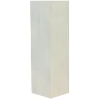 Oriental Galerie Blumenhocker Massive Holz Säule Viereckig Podest Lime-Weiß groß 85cm (1 St)