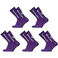 Athlix Sportsocken 5 Paar Fußball Socken, Sportsocken 34-46 Anti Rutsch Grip Fussball Atmungsaktiv, absorbieren Schweiß, Vielseitig einsetzbar