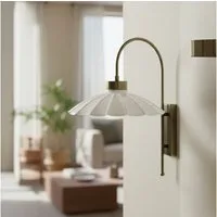 Bamyum Wandleuchte Risso Vintage Metall Wandleuchte, ohne Leuchtmittel