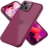 Nalia Smartphone-Hülle Apple iPhone 15 Plus 17 cm (6,7 Zoll), Hybrid Hülle / Semi-Transparent / Matt / Metallic Akzent / Anti-Schock