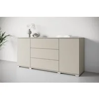 OTTO home Sideboard Kenia, Kommode für das Schlafzimmer/Wohnzimmer (1 St), Modernes Sideboard mit 3 Schubladen und 4 Fächern, Breite 150 cm