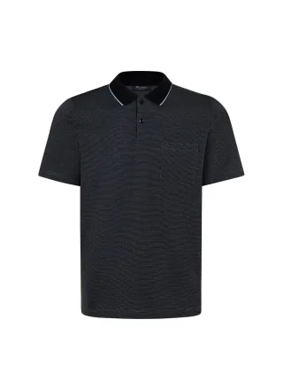 MAERZ Muenchen - Poloshirt, Knopf 1/2 Arm navy