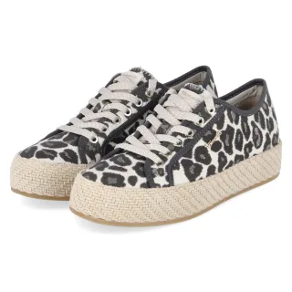Tamaris Leinen-Sneaker  Braun - Gr. 36 -  Textil und Synthetik