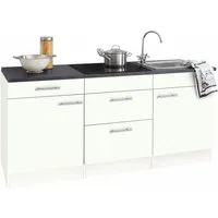 OPTIFIT Küchenzeile Mini, Breite 180 cm, mit Glaskeramik-Kochfeld, mit Arbeitsplatte