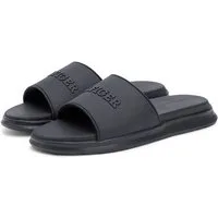Tommy Hilfiger DUAL DENSITY HILFIGER POOL SLIDE Pantolette Sommerschuh, Schlüpfschuh mit Logoschriftzug