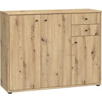 FORTE Kommode Tempra, Kommode, 3 Türen, 2 Schubkästen, viel Stauraum, Breite 108,8 cm