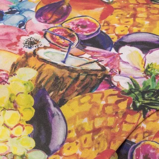 Baumwoll-Canvas "Tropic Früchte", bunt
