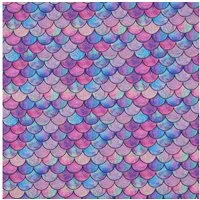 MAGAM-Stoffe Stoff "Meerjungfrau", Jersey Stoff Schuppen Fischschuppen Kinder OEKO-TEX Meterware ab 50cm