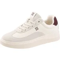 HUGO Lyzz Tenn Sneaker Schnürschuh, Freizeitsneaker, Halbschuh mit Kontrast an der Ferse