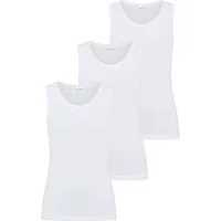 YSABEL MORA Tanktop (3er Pack) breite Träger, weich, elastisch, Baumwollmix