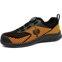Engelbert Strauss S1 Sicherheitshalbschuhe Tegmen IV schwarz/gelb/orange mit Alu-Kappe Sicherheitsschuh Aluminium Schutzkappe 200 Joule