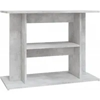 vidaXL Aquariumunterschrank Aquariumständer Betongrau 80 x 35 x 60 cm Holzwerkstoff