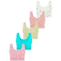 LOREZA Bustier 5er Set Mädchen Bustier BH - Mix - Bunt (Set, 5-tlg., 5er-Pack)