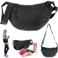 Alessandro Salvatore Handtasche Moon Bag Damen Schultertasche Banane Tasche, Rückentasche Freizeittasche Umhängetasche 4291 + Etui