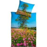 KiNZLER Bettwäsche Sunny, Satin, 2 teilig, aus Baumwoll-Satin