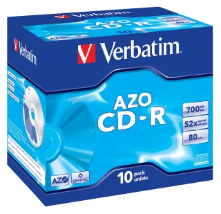 Verbatim AZO Crystal | 43327 | 10 x CD-R - 700 MB 52x