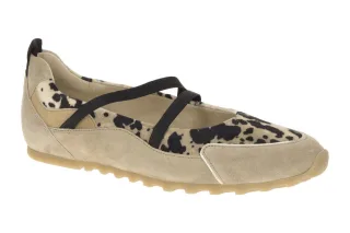 Paul Green 1191-049 Mary Jane Ballerina Beige Almond/ Sand Echtleder - Velour...