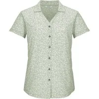Killtec Funktionshemd KOS 86 WMN WVN SHRT Schnelltrocknende Damenbluse mit floralem Print und Zierriegeln