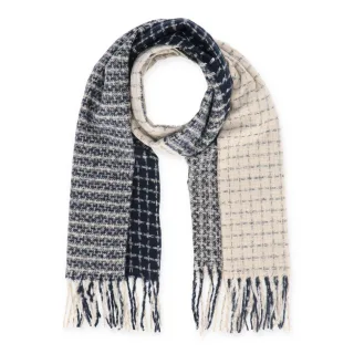 Halsüberkopf Accessoires - 45x180 Schal Tweed-Patch marine - Gr. - OS