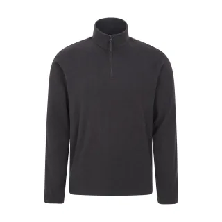 Mountain Warehouse Herren Camber II Half Zip Fleece Top (Schwarz)