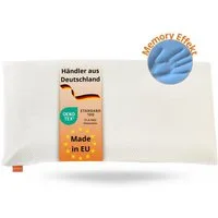 sleepling Kopfkissen orthopädisches Nackenstützkissen, Bezug: Polyester, Rückenschläfer, Seitenschläfer, viscoelastisches Kopfkissen, Memory Foam, waschbar, ÖKOTEX, 40 x 80 cm