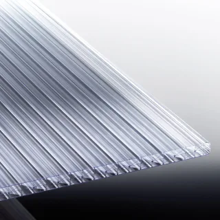 Polycarbonat Stegplatte | Klassik Top X 5-Fach Struktur | 16 mm | Breite 980 mm | glasklar