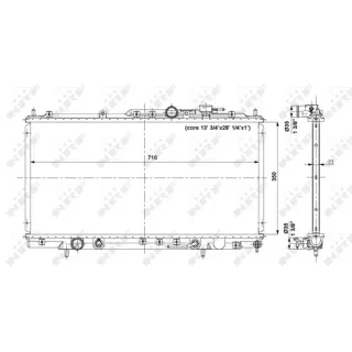 NRF K?hler f?r Antriebsbatterie Chrysler Sebring Mitsubishi Eclipse 2,7