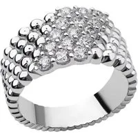 Firetti Fingerring Schmuck Geschenk Silber 925 Damenring Ring Kugeln rund, mit Zirkonia (synth)