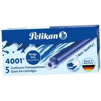 Pelikan Füllfederhalter Pelikan Großraum-Tintenpatronen 4001 GTP/5, königsblau