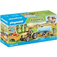 Playmobil® PLAYMOBIL Country 71442 Traktor mit Anhänger + Wassertank Bauernhof 4+ Konstruktions-Spielset