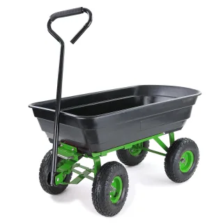 Transportwagen Gartenwagen Schubkarre Handwagen Kippfunktion 250 kg Schwarz Grün in Top Qualität!