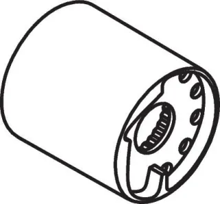 Hansgrohe Anschlaghülse f.Thermostat Unterputz Fertigset T42 chrom, 97439000 97439000